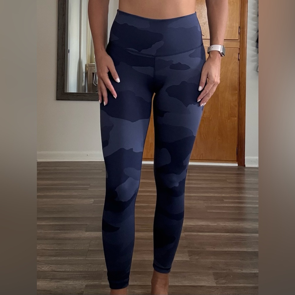Aerie Navy Camouflage Leggings